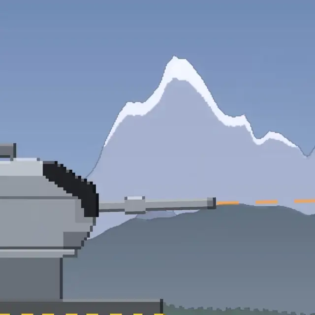 Two volleys landing on the same building in a duel, explosions throwing debris