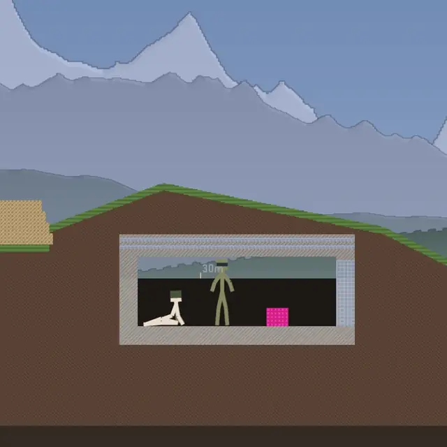 The Map Designer: placing a watchtower, a bunker and targets on a hillside, then testing the map